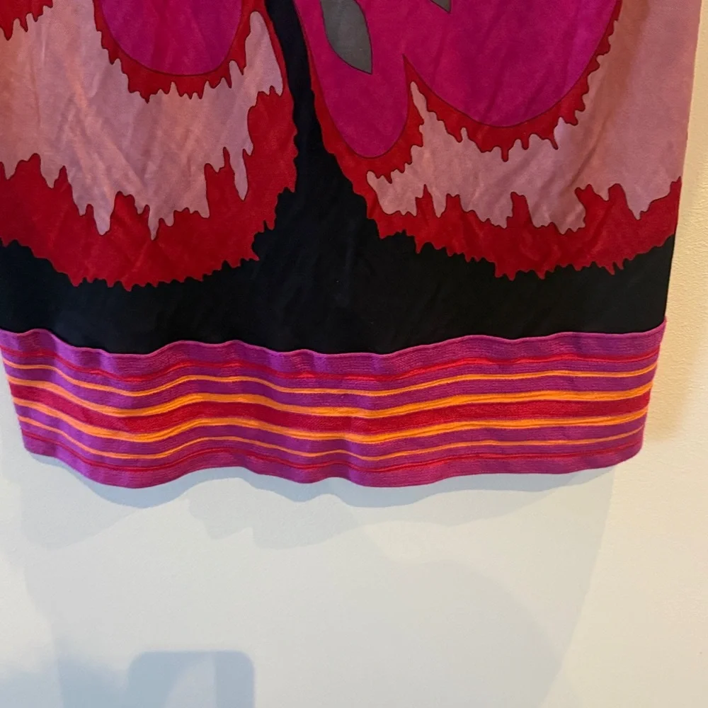 M by Missoni Pink and Red Striped Short Sleeve Mini Dress - Picture 6 of 10